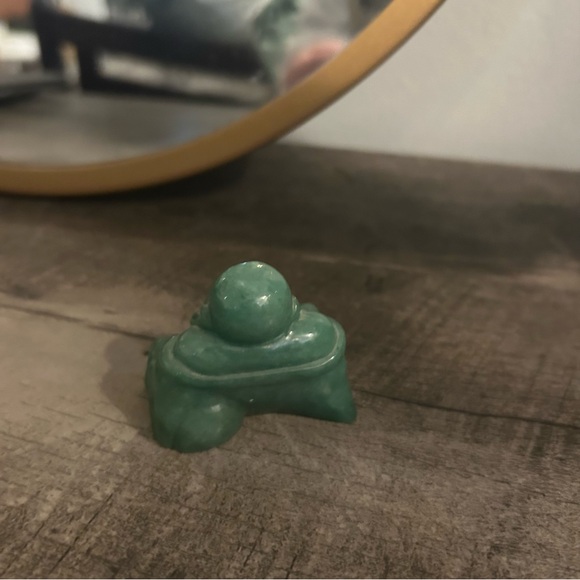 Natural Green Aventurine Crystal Laughing Buddha - Picture 2 of 4